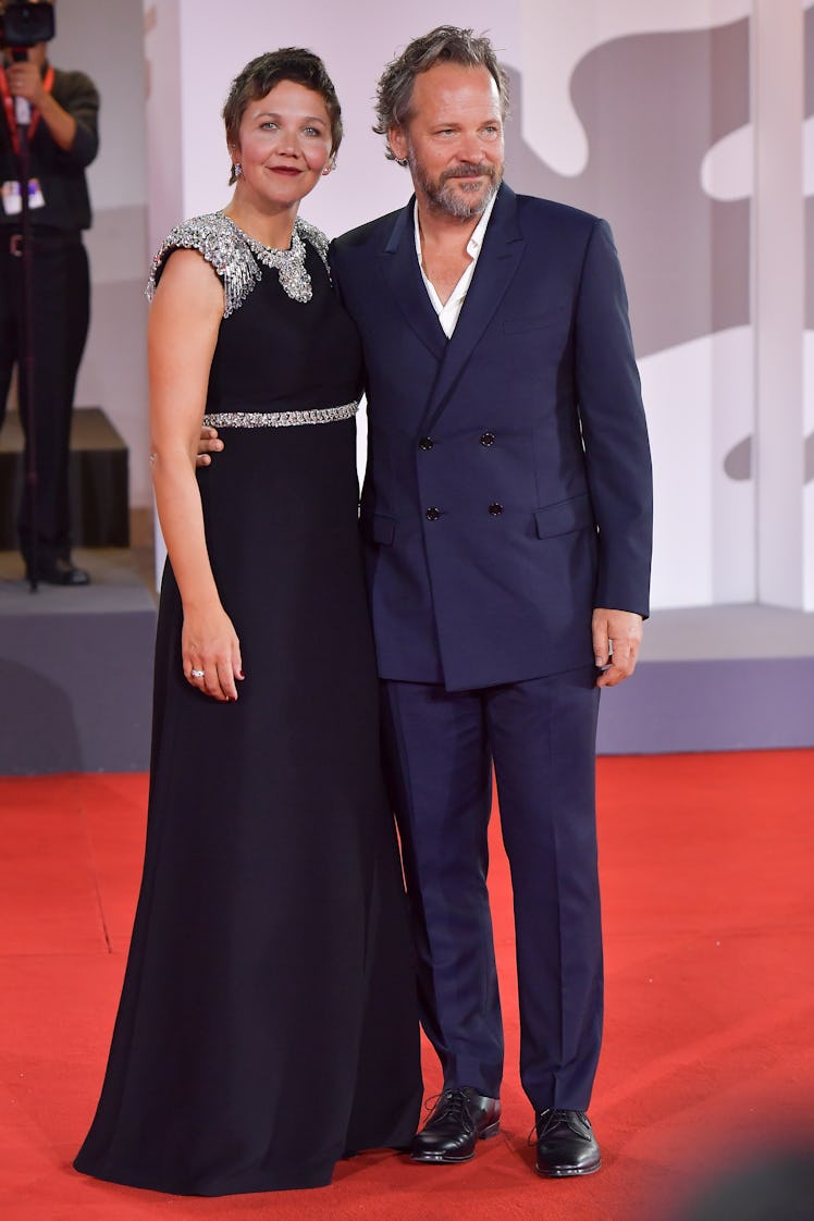 VENICE, ITALY - SEPTEMBER 08:  Maggie Gyllenhaal and Peter Sarsgaard attend a red carpet for the mov...