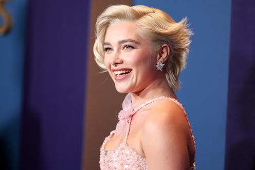 At the 2024 Governors Awards, Florence Pugh's short hairstyle looked like a modern Marilyn Monroe ha...