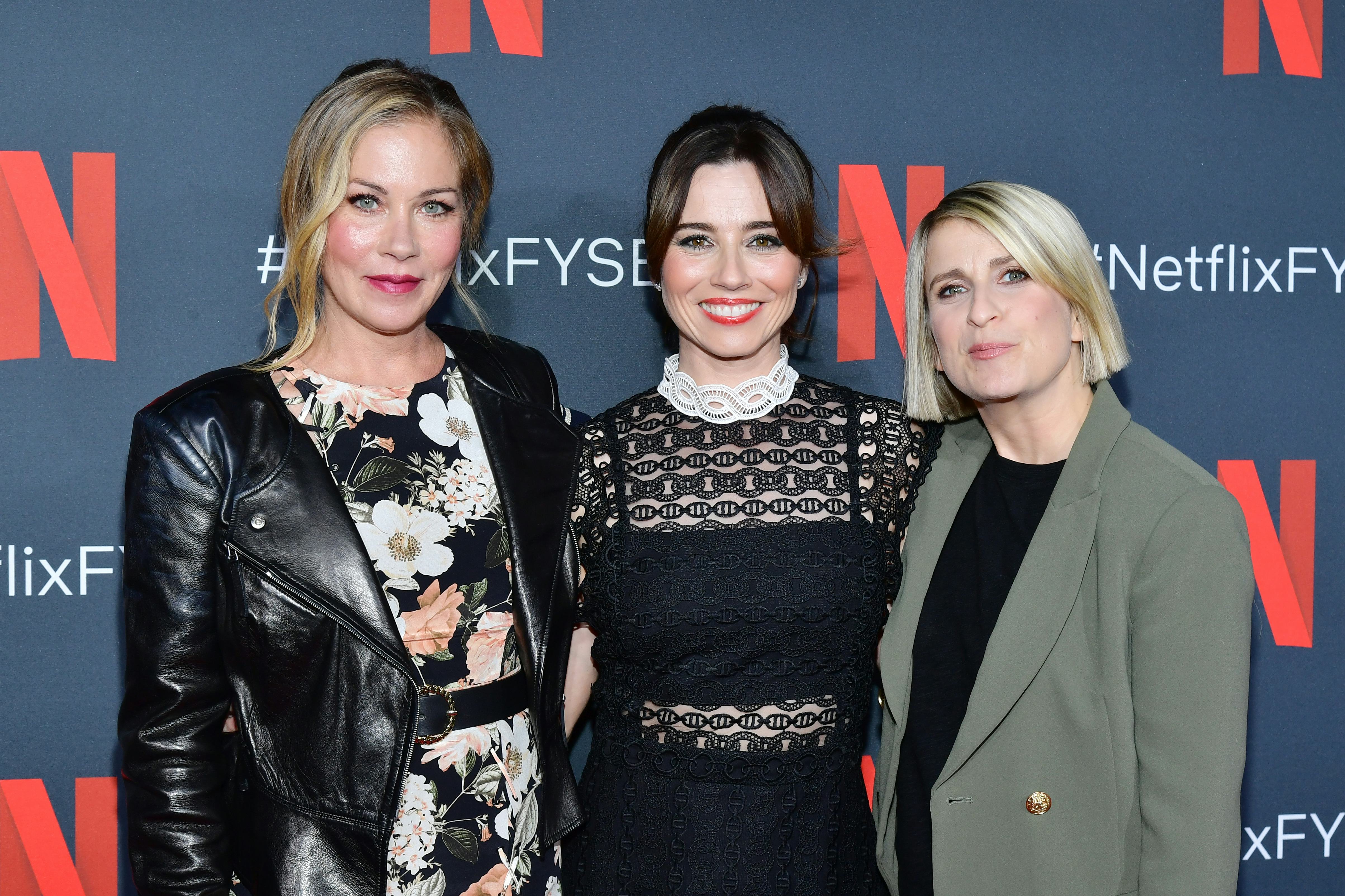 Christina Applegate, Linda Cardellini and &lsquo;Dead to Me&rsquo; creator Liz Feldman