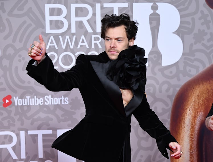 Harry Styles attends The BRIT Awards 2023 at The O2 Arena on February 11, 2023 in London, England.