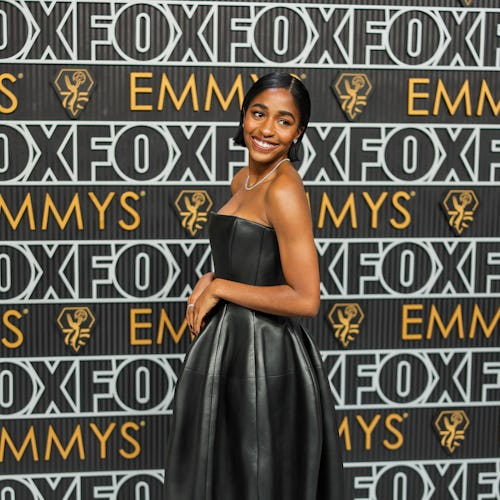 Ayo Edebiri attends the 75th Primetime Emmy Awards