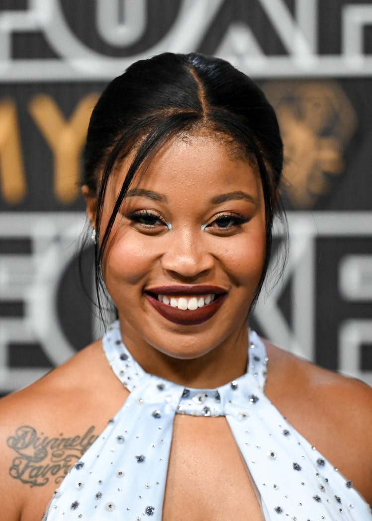 Dominique Fishback at the 75th Primetime Emmy Awards held at the Peacock Theater on January 15, 2024...