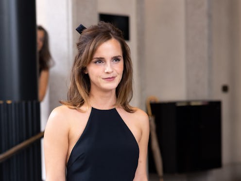 Emma Watson side-bangs and hair bow 2023