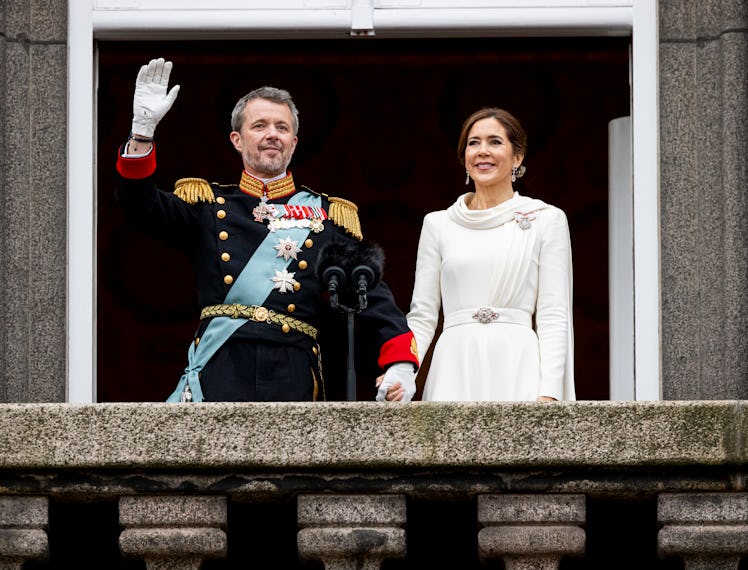 King Frederik X of Denmark and Queen Mary of Denmark at the proclamation of HM King Frederik X and H...