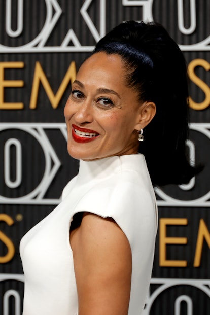 Tracee Ellis Ross 60s ponytail at Emmy Awards 2023