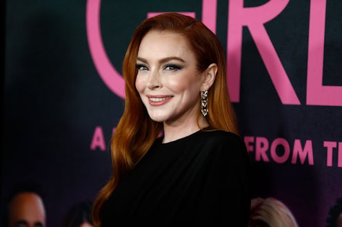 Lindsay Lohan attends the "Mean Girls" premiere.
