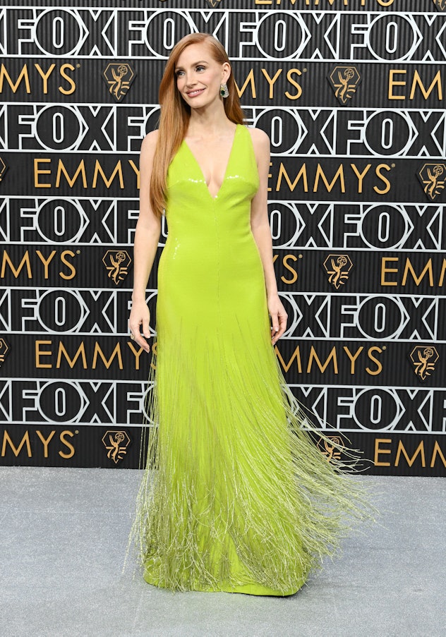 Jessica Chastain at the 75th Primetime Emmy Awards held at the Peacock Theater on January 15, 2024 i...