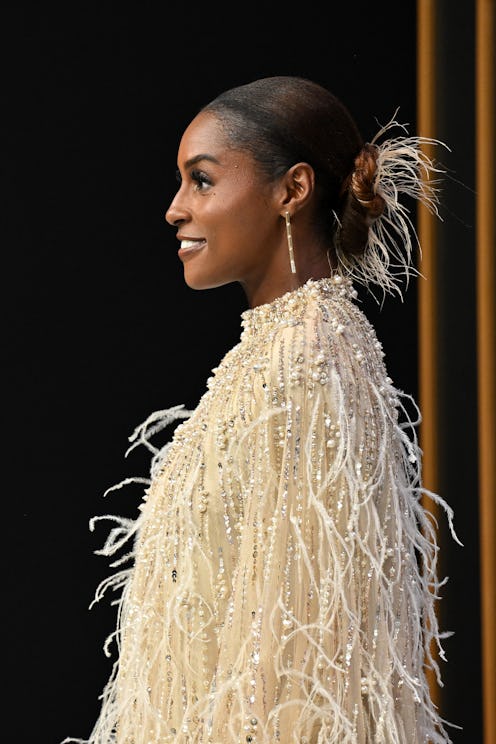 Issa Rae arrives for the 75th Emmy Awards