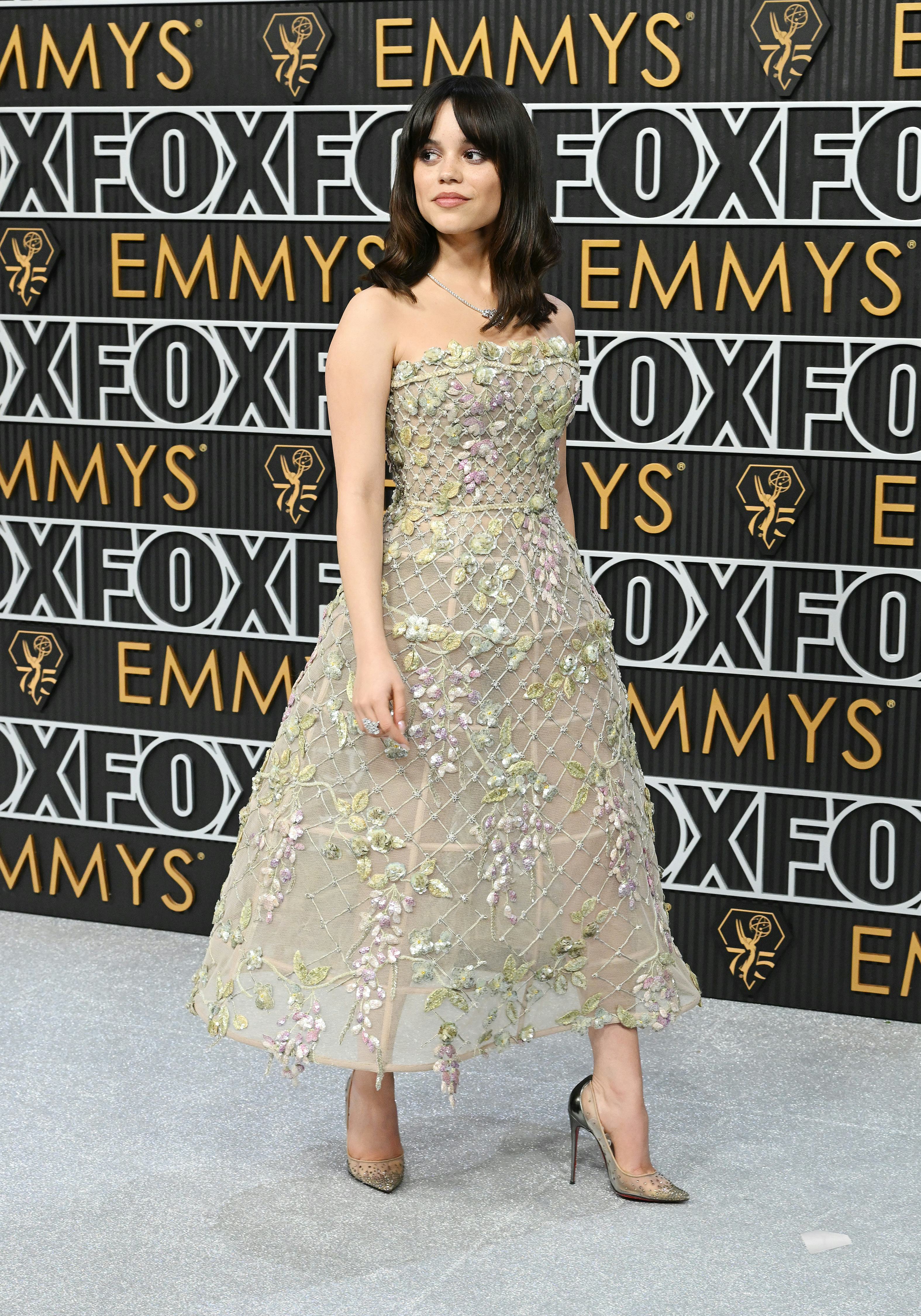 Jenna Ortega at the 2024 Primetime Emmy Awards.