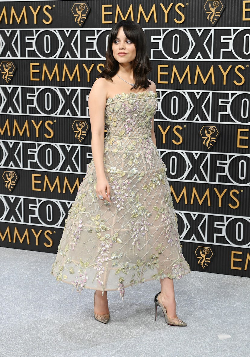 Jenna Ortega at the 2024 Primetime Emmy Awards. 
