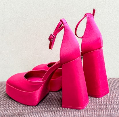 Hot Pink High Heeled Shoes