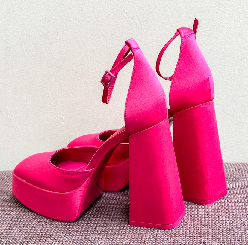 Hot Pink High Heeled Shoes
