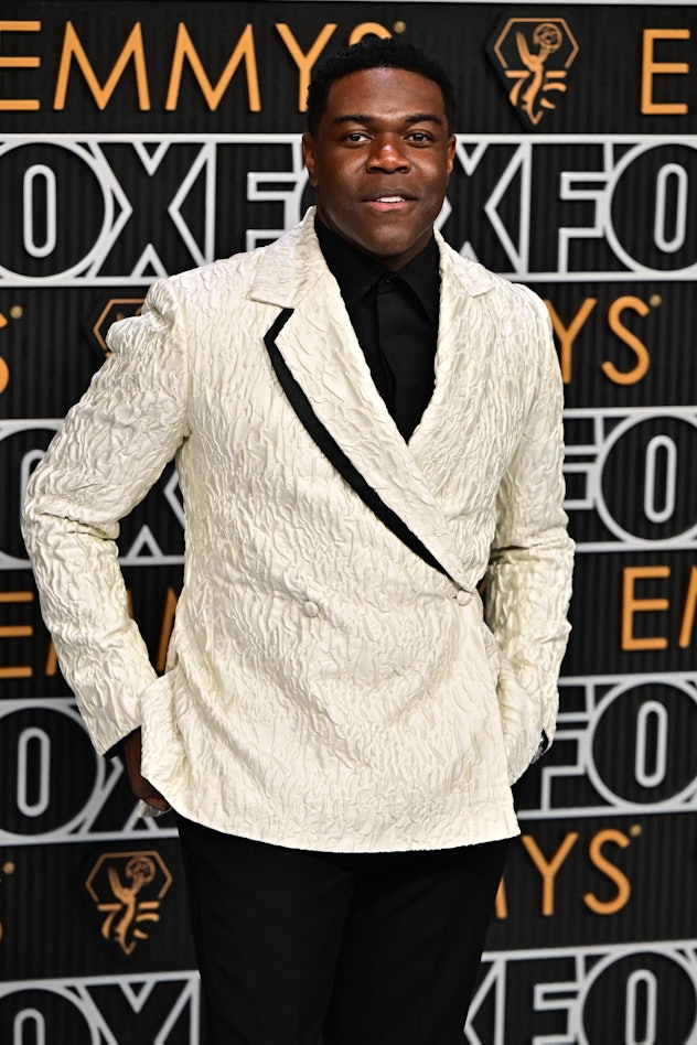 US actor Sam Richardson arrives for the 75th Emmy Awards at the Peacock Theatre at L.A. Live in Los ...