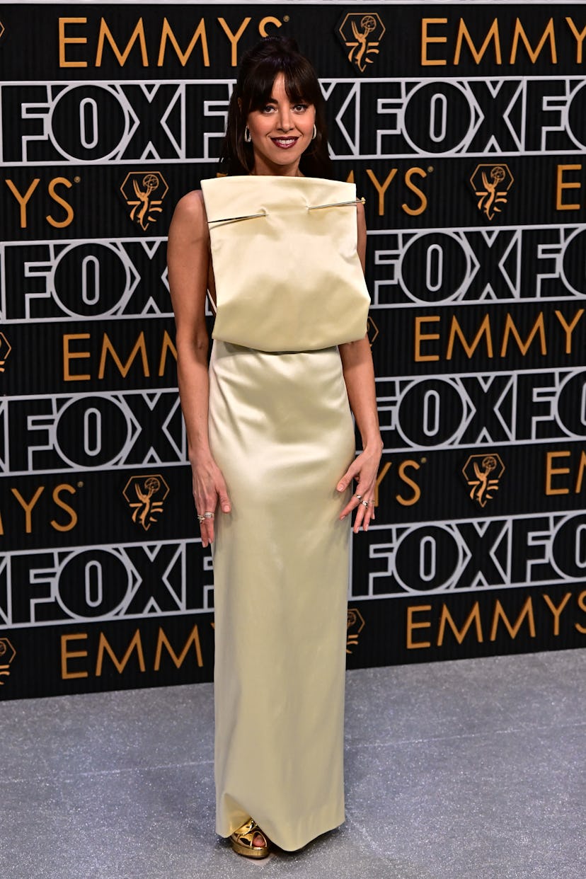 Aubrey Plaza attends the 75th Primetime Emmy Awards.