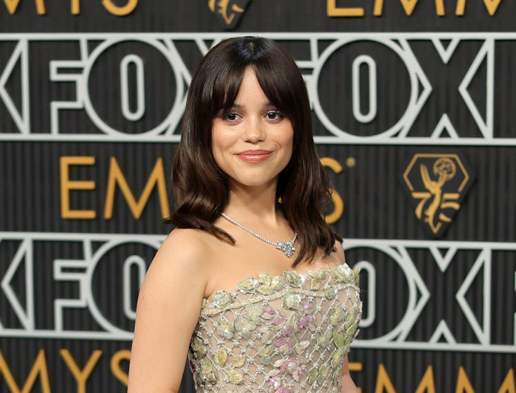 LOS ANGELES, CALIFORNIA - JANUARY 15: Jenna Ortega attends the 75th Primetime Emmy Awards at Peacock...