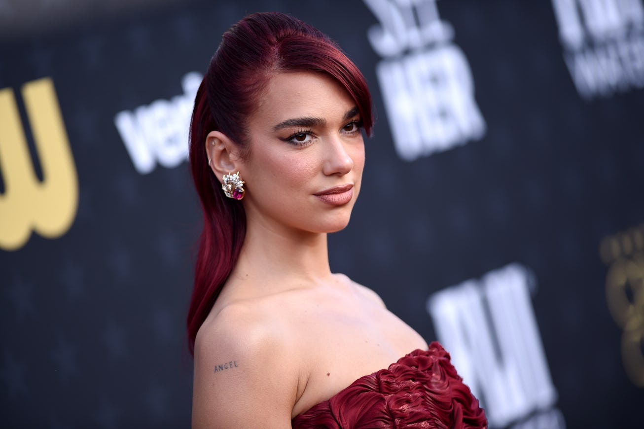 SANTA MONICA, CALIFORNIA - JANUARY 14: Dua Lipa attends the 29th Annual Critics Choice Awards at Bar...