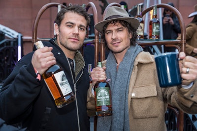 ASPEN, COLORADO - JANUARY 13: (L-R) Paul Wesley and Ian Somerhalder, founders of Brother's Bond bour...