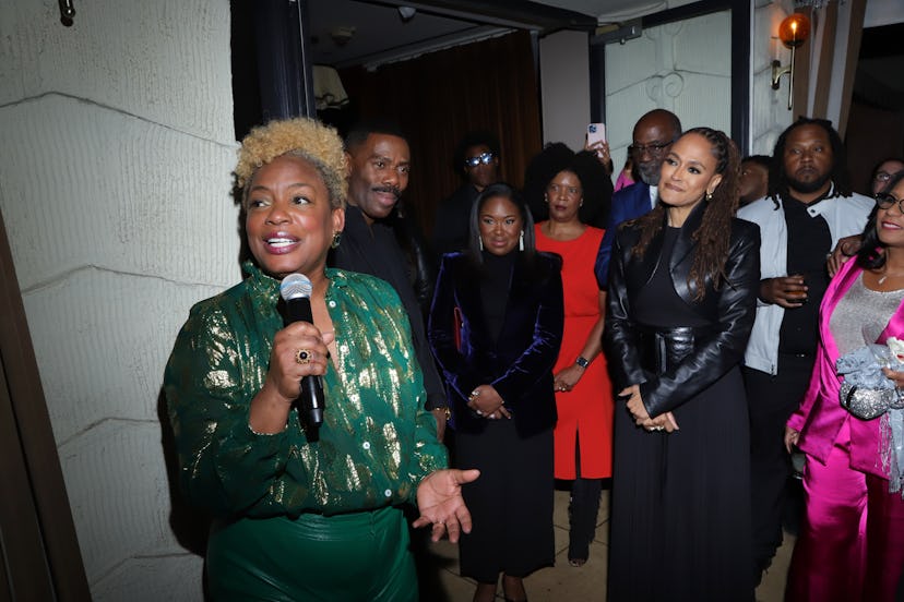 Actor Aunjanue Ellis-Taylor at a celebration for Ava DuVernay’s ‘Origin,’ based on the book ‘Caste.'