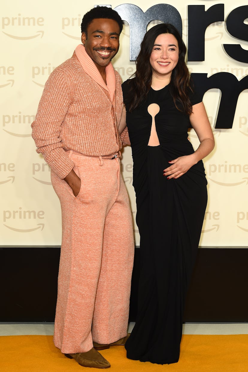 Donald Glover and Maya Erskine attend the UK premiere of "Mr & Mrs Smith" at The Curzon Mayfair on J...