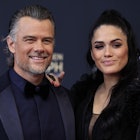 US actor Josh Duhamel (L) and his wife US model Audra Mari pose during a photocall for the Golden Ny...