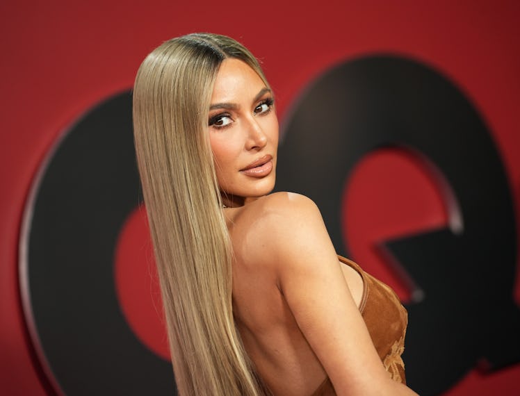 Kim Kardashian attends the 2023 GQ Men Of The Year at Bar Marmont on November 16, 2023 in Los Angele...