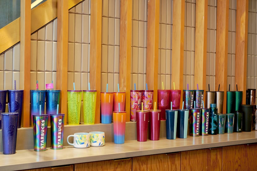 Starbucks' reusable tumbler cups appeal to collectors.