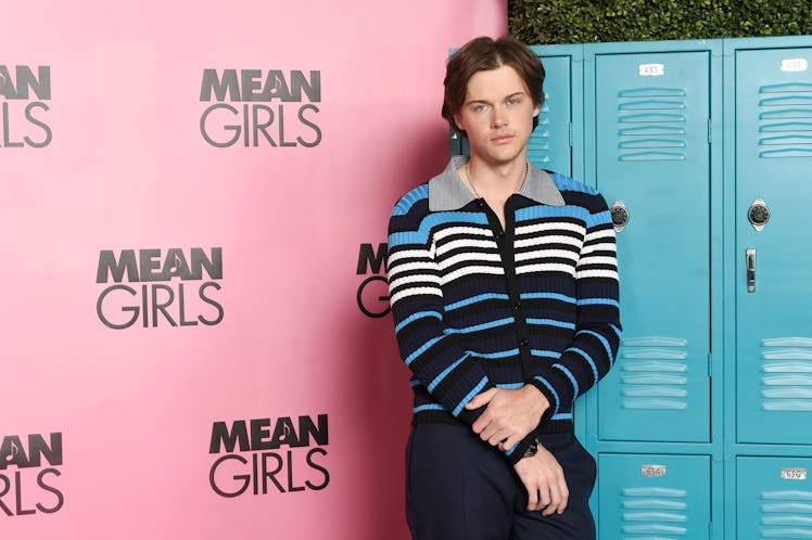 LOS ANGELES, CALIFORNIA - DECEMBER 04: Christopher Briney attends a "Mean Girls" photocall at the Fo...