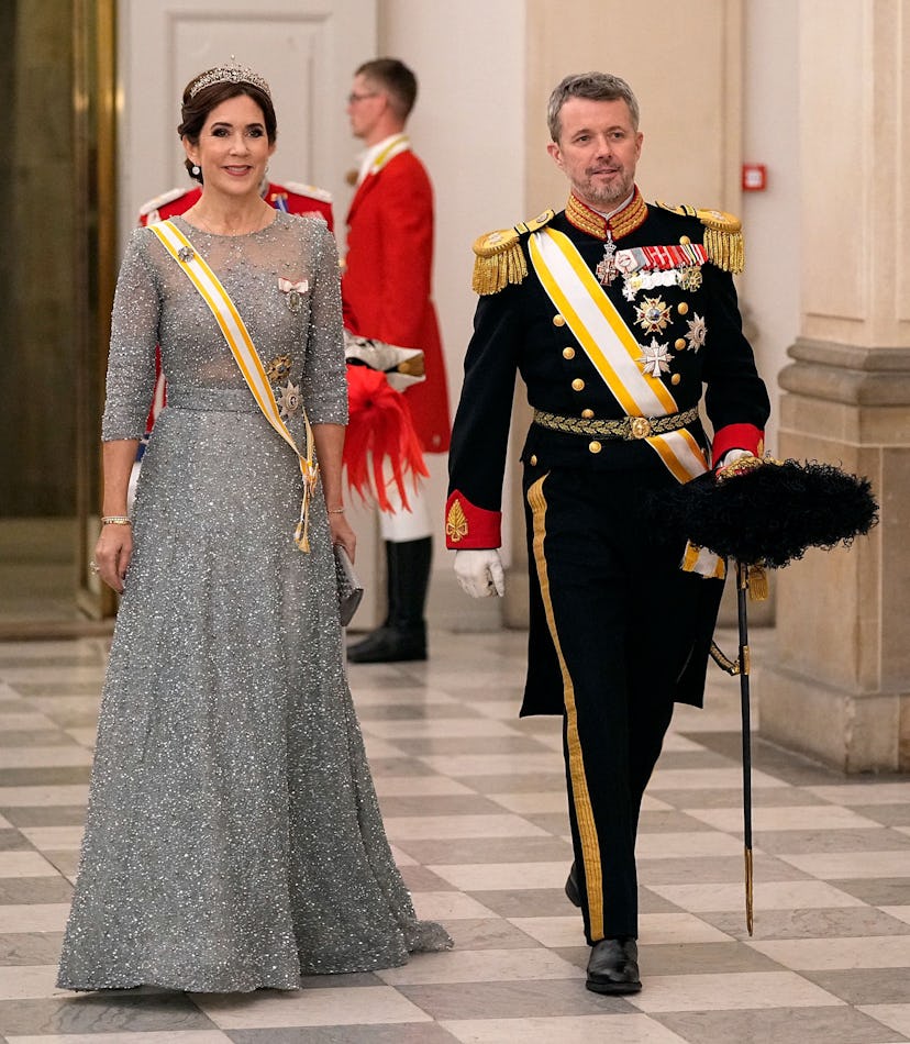 The Crown Prince Couple, Crown Princess Mary of Denmark and Crown Prince Frederik of Denmark arrive ...