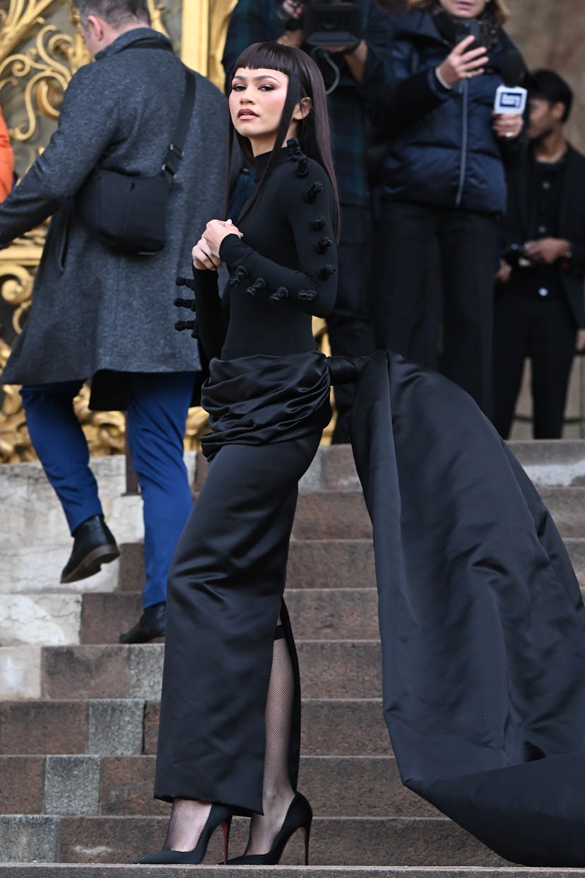 Zendaya attends the Schiaparelli Haute Couture Spring/Summer 2024 show. 