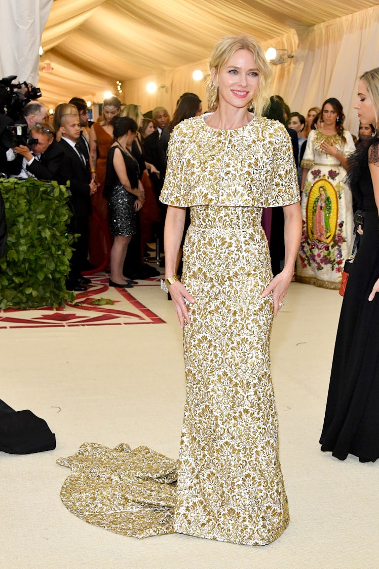 Naomi Watts attends the Heavenly Bodies: Fashion & The Catholic Imagination Costume Institute Gala a...