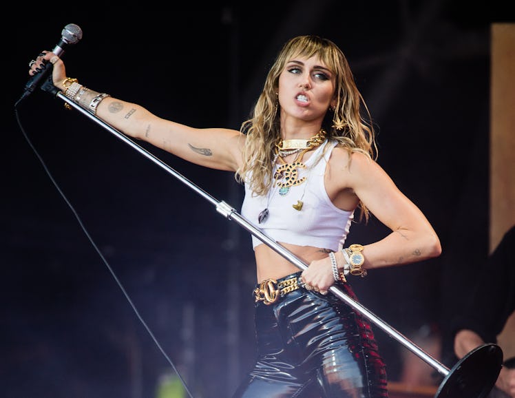 Miley Cyrus first teased the sonic potential of her 2020 album, 'Plastic Hearts,' during her perform...