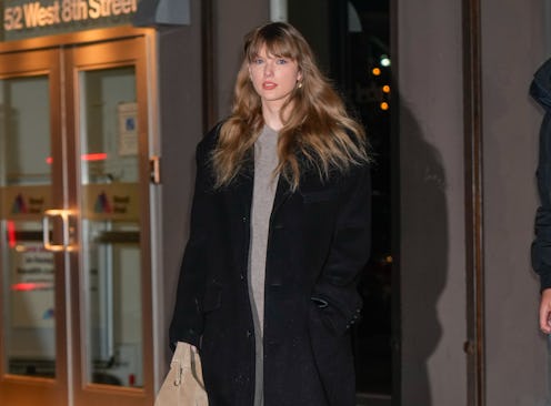 NEW YORK, NEW YORK - JANUARY 18: Taylor Swift is seen on January 18, 2024 in New York City. (Photo b...
