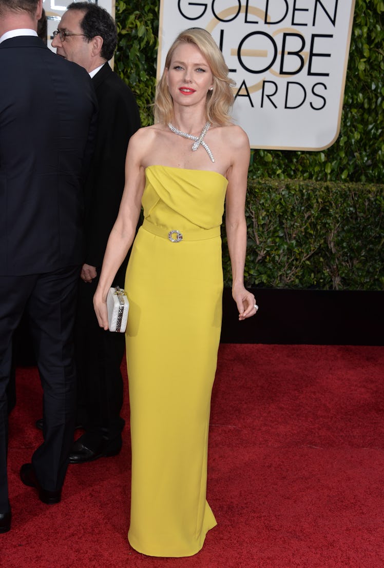 Actress Naomi Watts attends the 72nd Annual Golden Globe Awards at The Beverly Hilton Hotel on Janua...