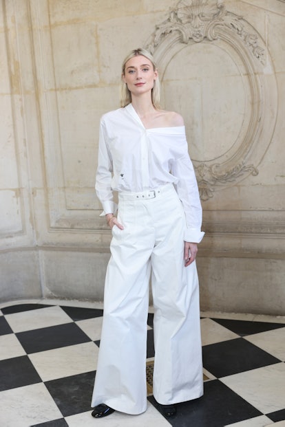 PARIS, FRANCE - JANUARY 22: Elizabeth Debicki attends the Dior Haute Couture show during Paris Fashi...