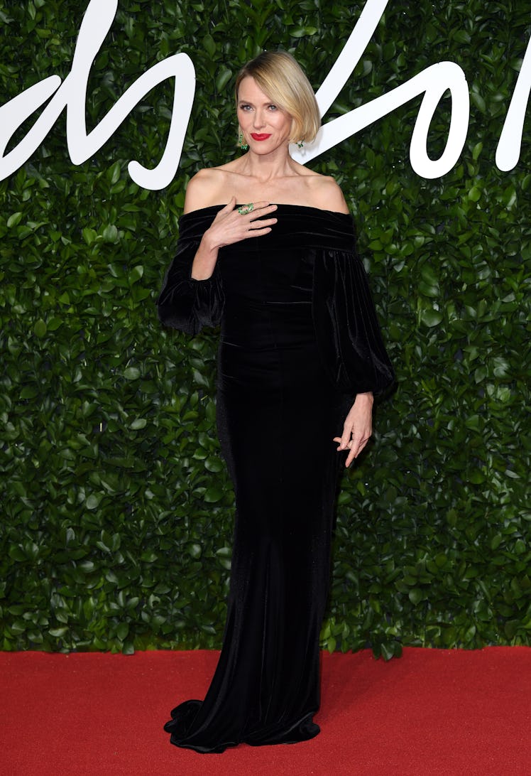Naomi Watts attends The Fashion Awards 2019 at the Royal Albert Hall on December 02, 2019 in London,...