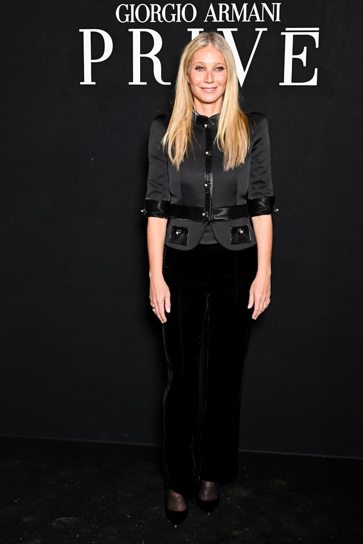 Gwyneth Paltrow attends the Giorgio Armani Privé Haute Couture Spring/Summer 2024 show 