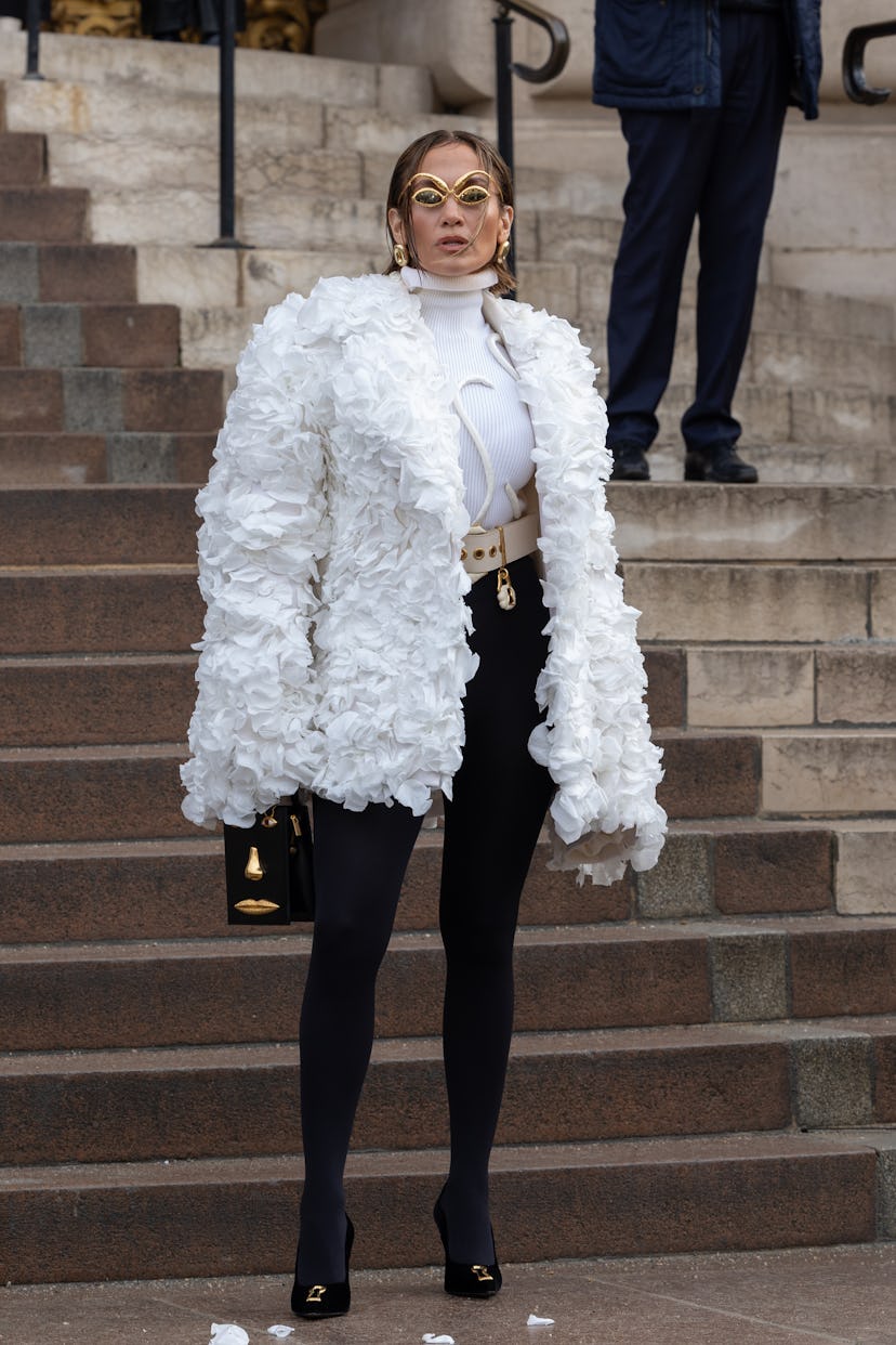 Jennifer Lopez attends the Schiaparelli Haute Couture Spring/Summer 2024 show.