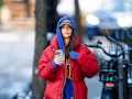 Emily Ratajkowski is seen in the West Village on January 17, 2024 wearing comfy clothes