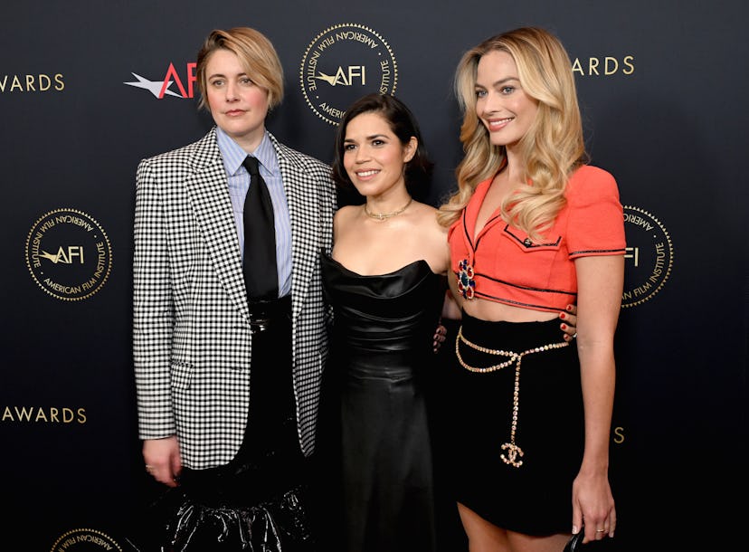 Greta Gerwig, America Ferrera, and Margot Robbie.