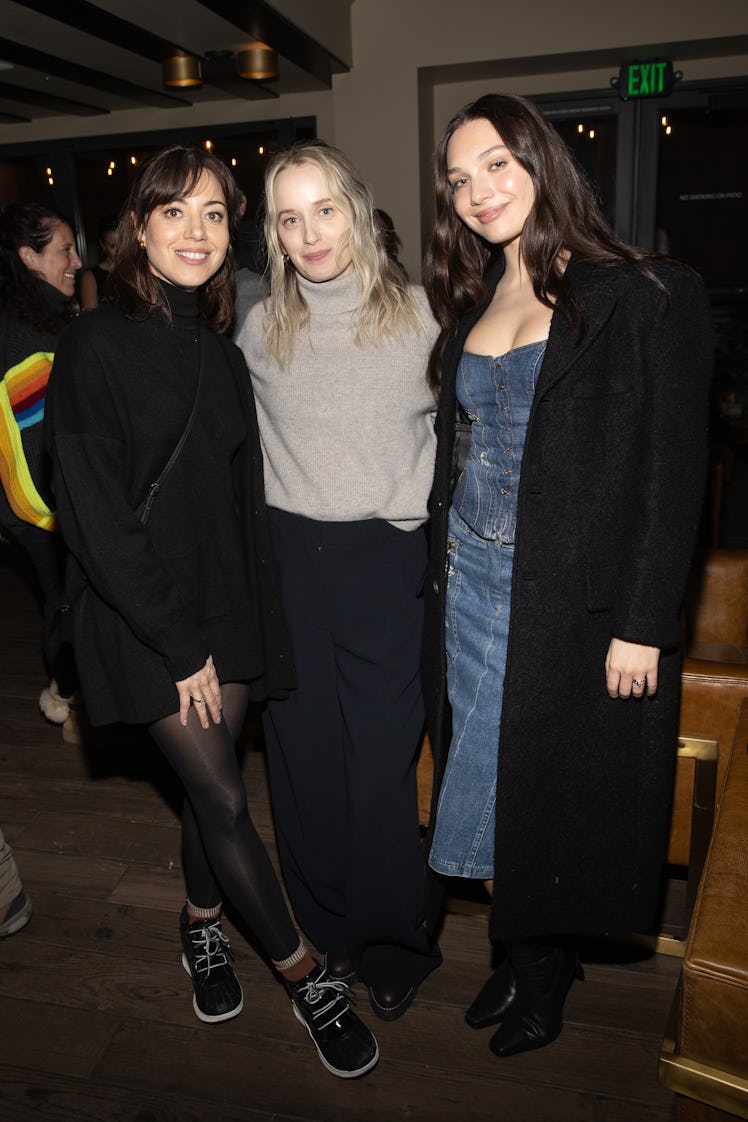 PARK CITY, UTAH - JANUARY 20: (L-R) Aubrey Plaza, Megan Park, and Maddie Ziegler attend as Ketel One...