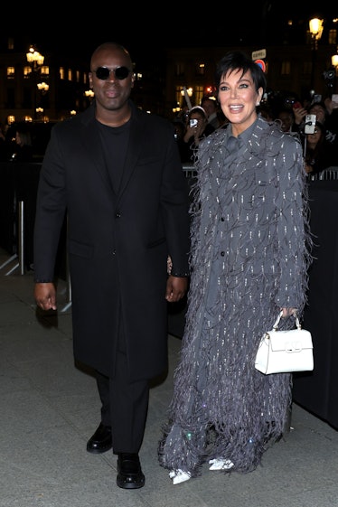 Corey Gamble and Kris Jenner attend the Valentino Haute Couture Spring/Summer 2024 show 