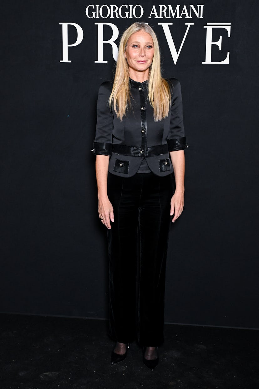 Gwyneth Paltrow attends the Giorgio Armani Privé Haute Couture Spring/Summer 2024 show