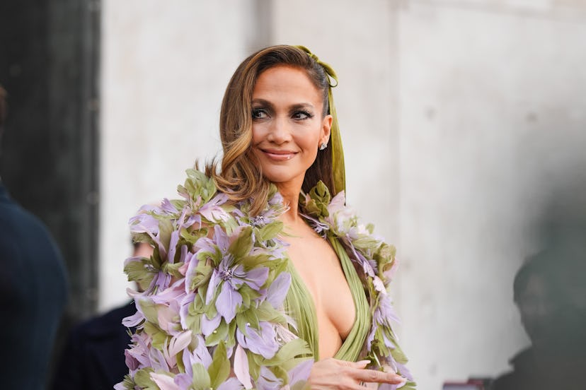 Jennifer Lopez in Paris. Photo via Getty Images