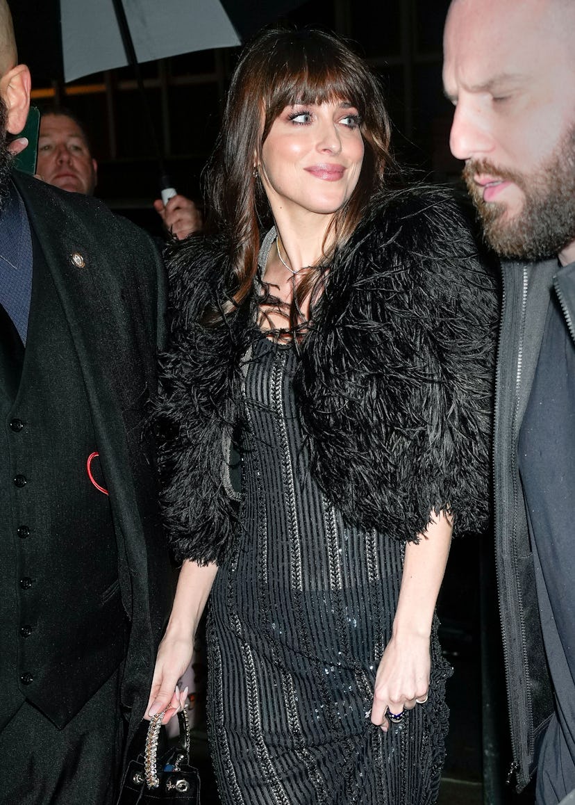 Dakota Johnson arrives at the SNL afterparty
