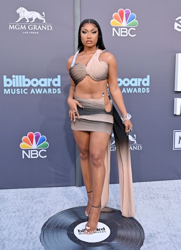 Megan Thee Stallion attends the 2022 Billboard Music Awards at MGM Grand Garden Arena on May 15, 202...