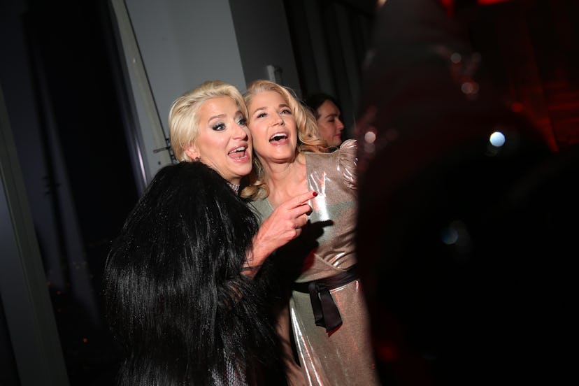 Dorinda Medley and Candace Bushnell In the front row at at Christian Cowan RTW Fall 2022 RTW Fall 20...