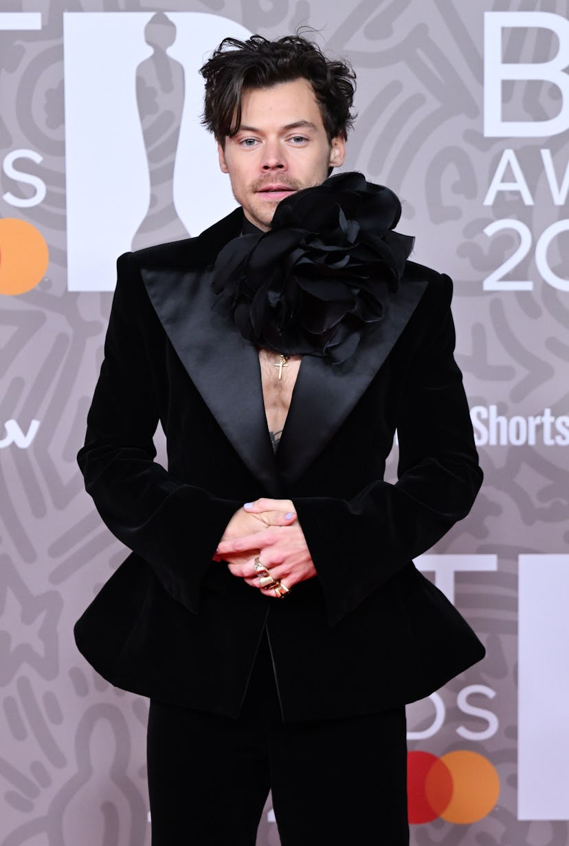 Harry Styles attends The BRIT Awards 2023 at The O2 Arena on February 11, 2023 in London, England.