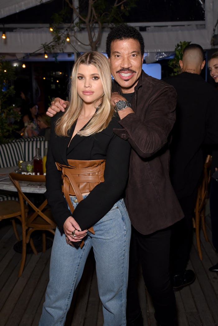 WEST HOLLYWOOD, CALIFORNIA - FEBRUARY 20: (L-R) Sofia Richie and Lionel Richie attend Rolla's x Sofi...