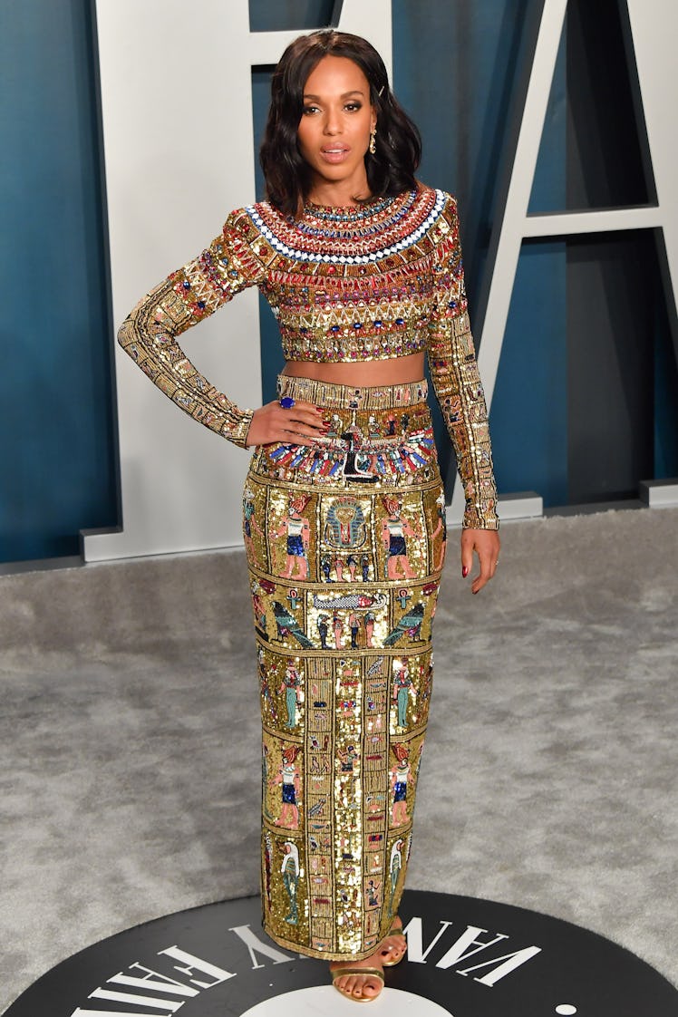 Kerry Washington arrives at the 2020 Vanity Fair Oscar Party 