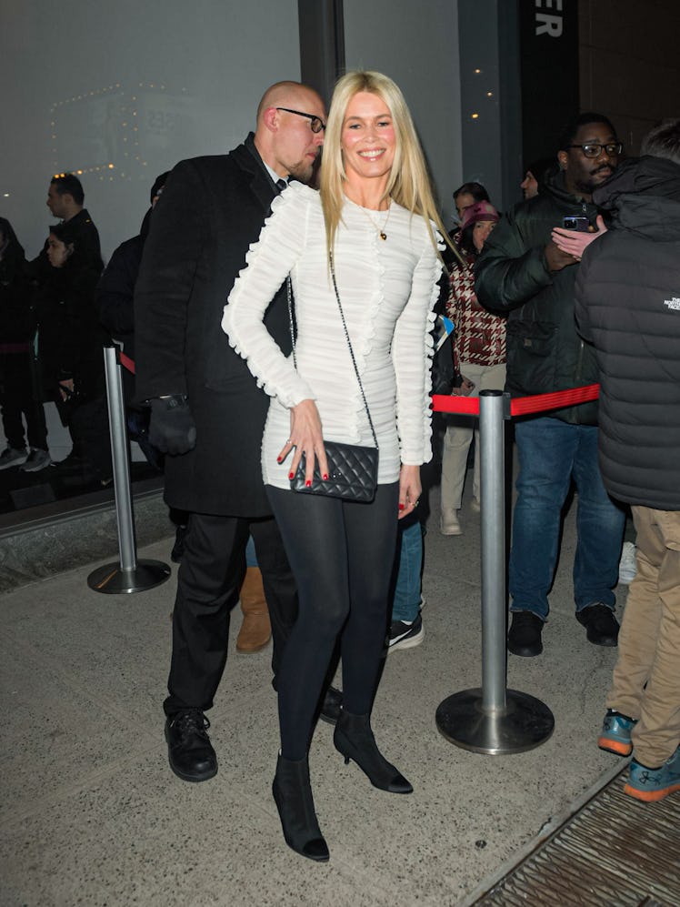 Claudia Schiffer is seen attending a screening of 'Argylle' on January 29, 2024 in New York City.